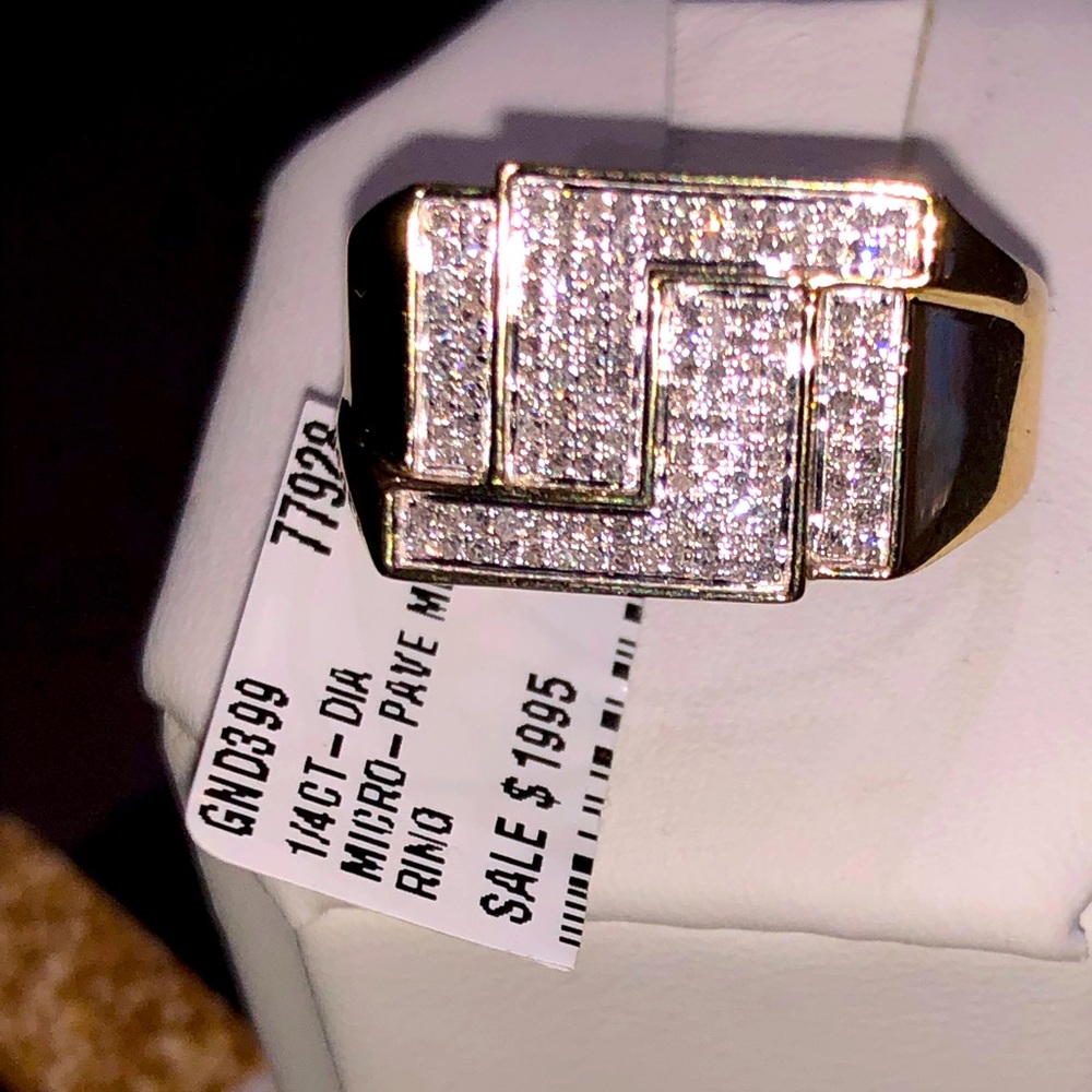 10k solid gold real si diamond ring FREE APPRAISAL not plated not CZ stunning!